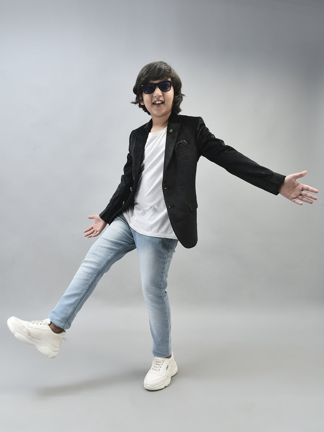 Black Single Breasted Blazer