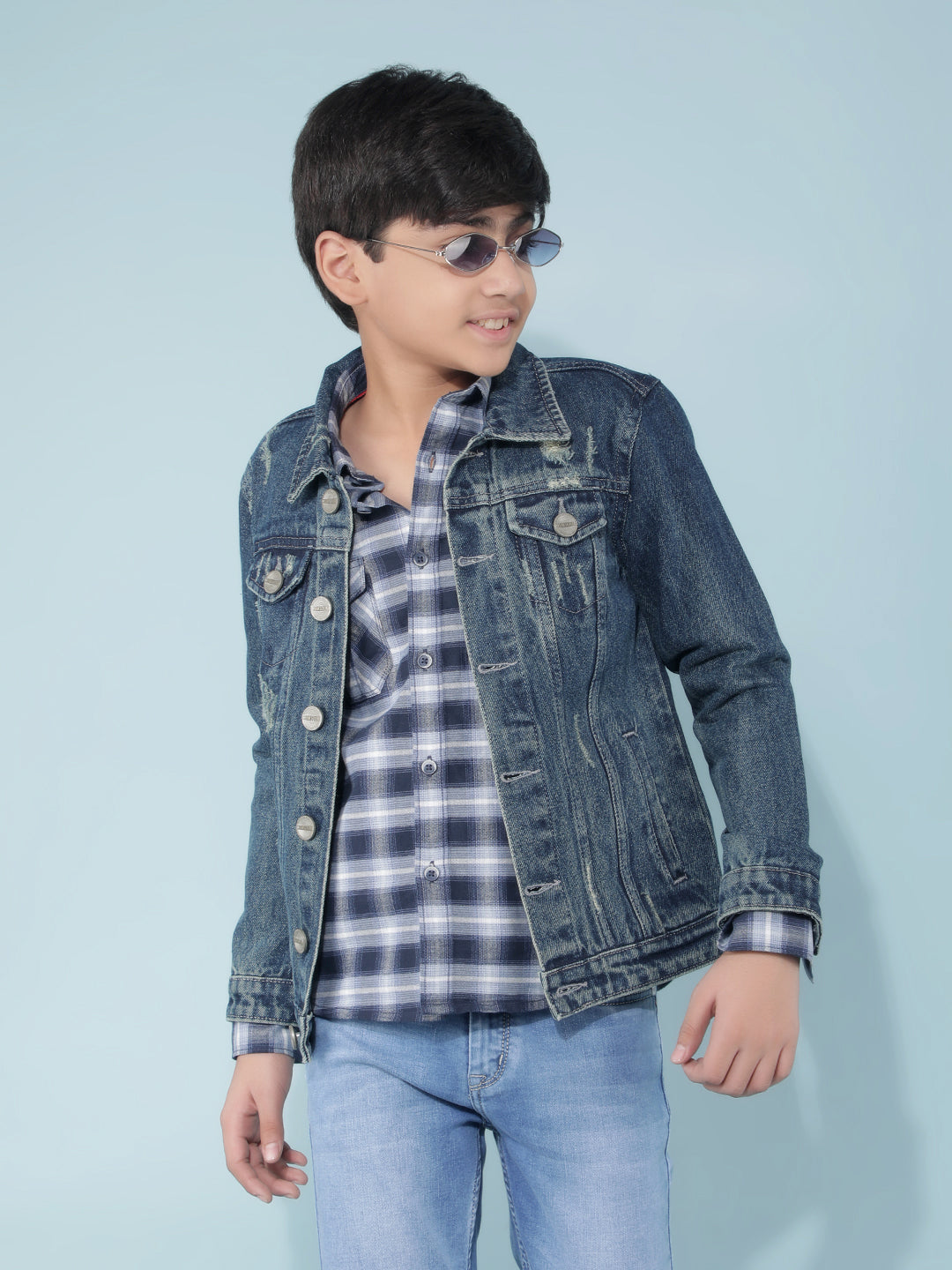 blue cheap denim jacket
