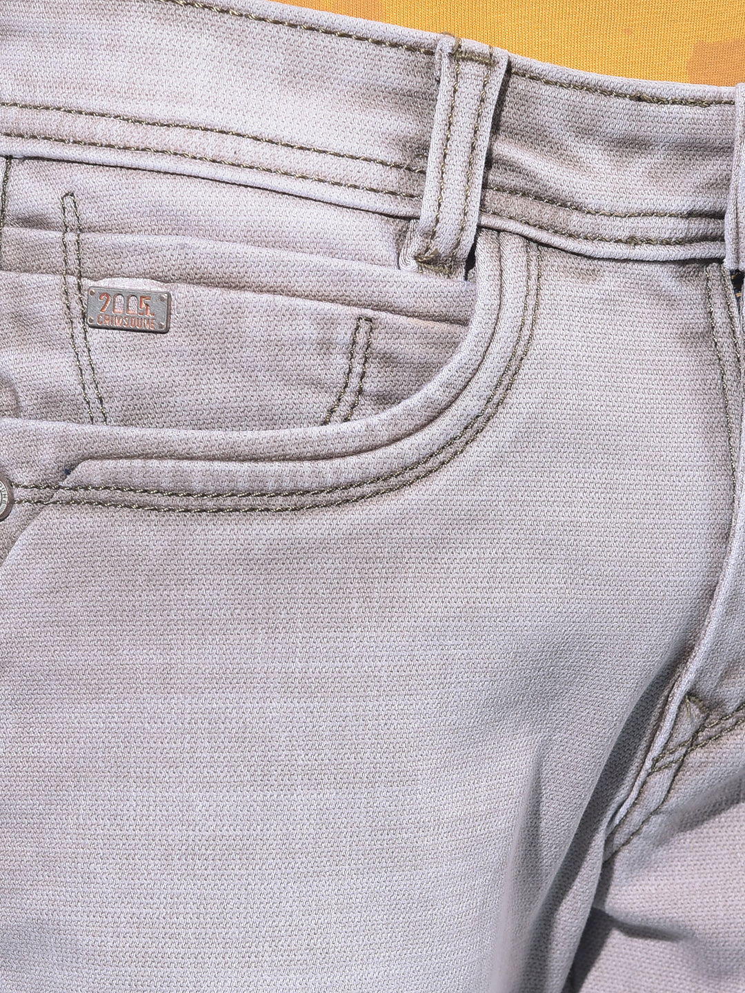 Grey Stretchable Cotton Jeans-Boys Jeans-Crimsoune Club