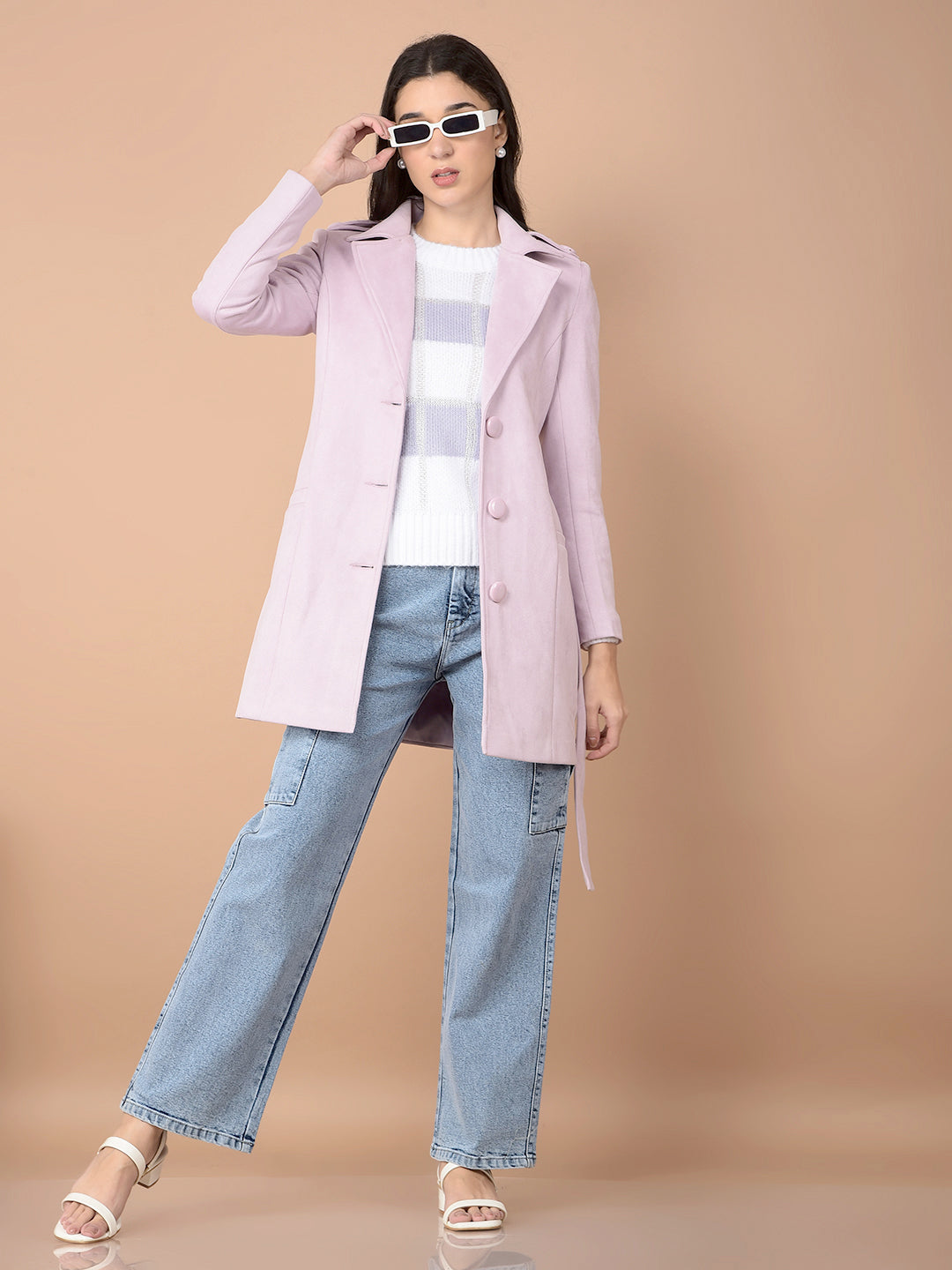 Purple Mid-Thigh Length Overcoat – Crimsoune Club