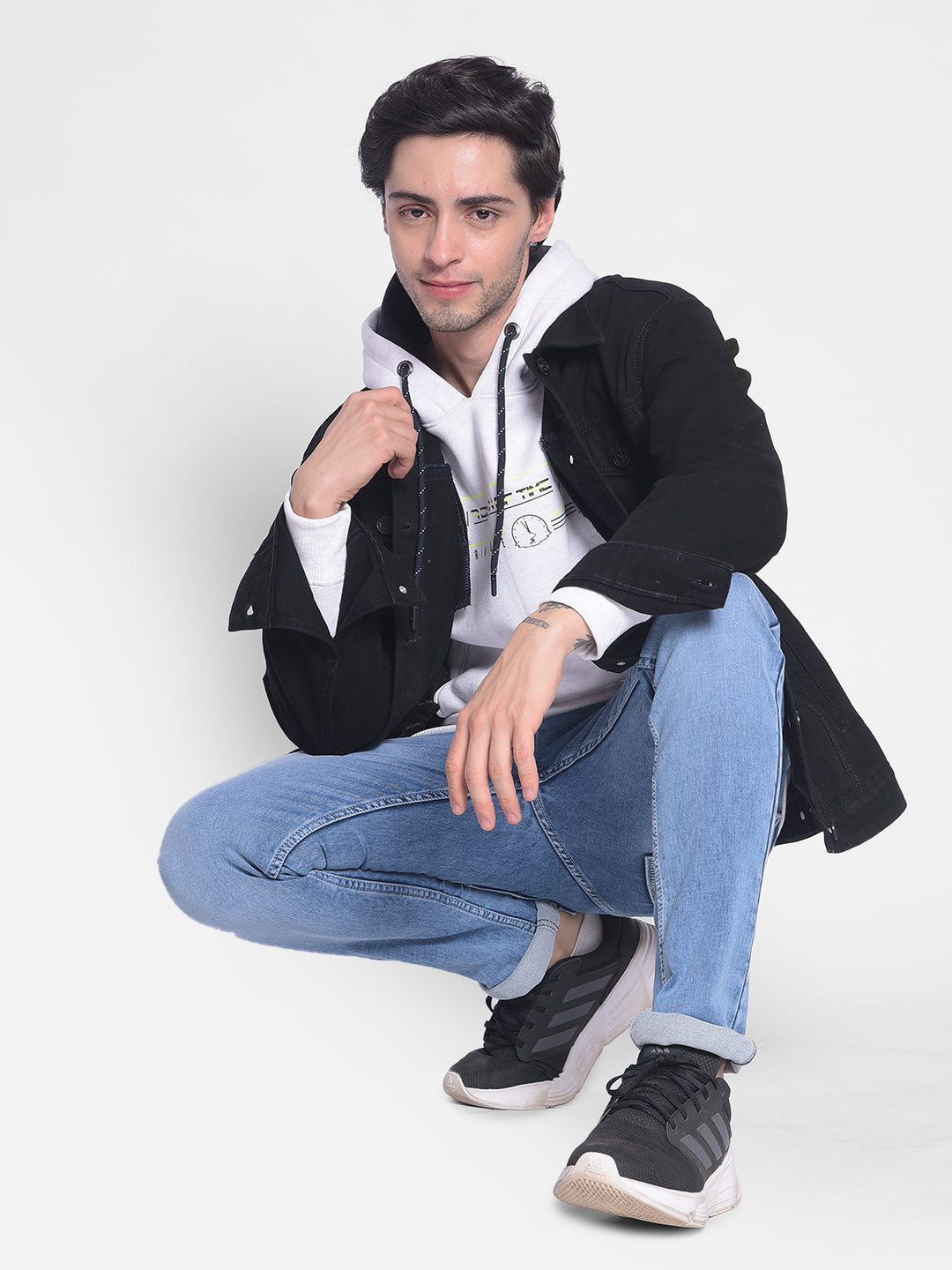 Shirt Men's Style Black Denim Jacket Black Denim Jacket