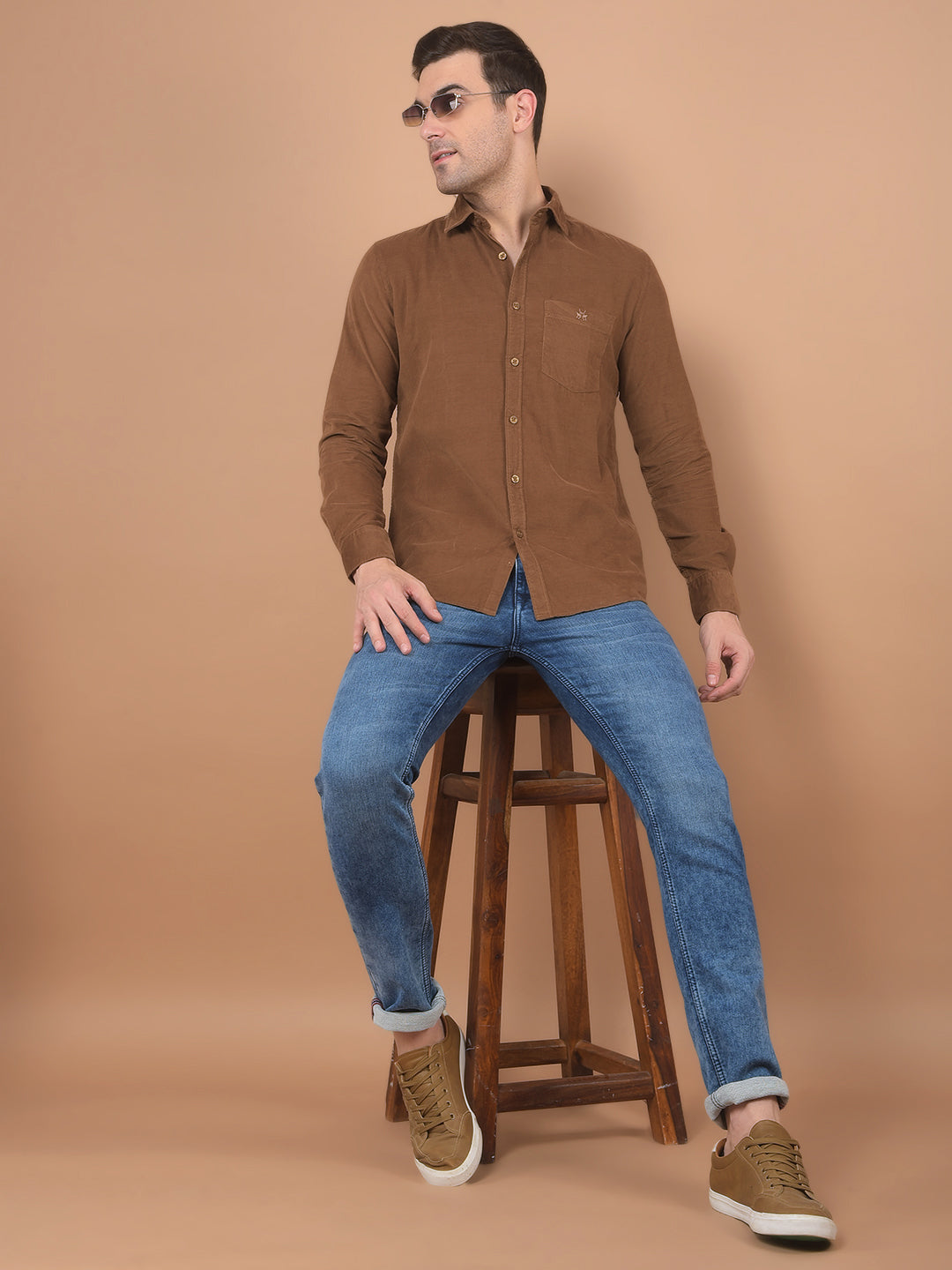 Brown Corduroy Shirt
