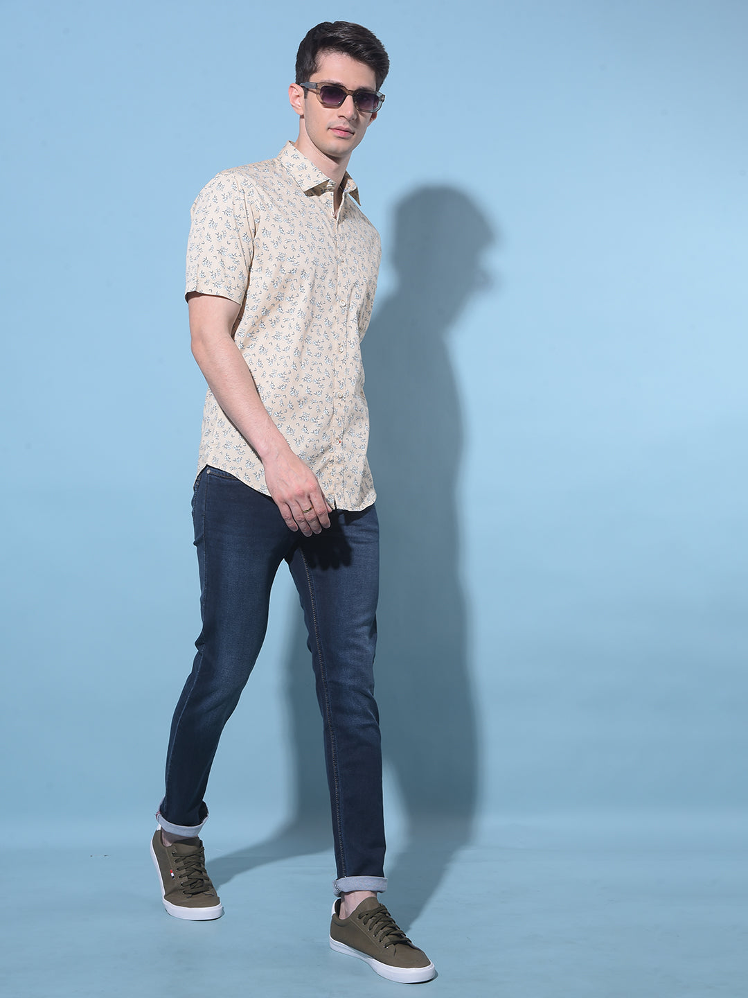 Navy Blue Stretchable Cotton Jeans