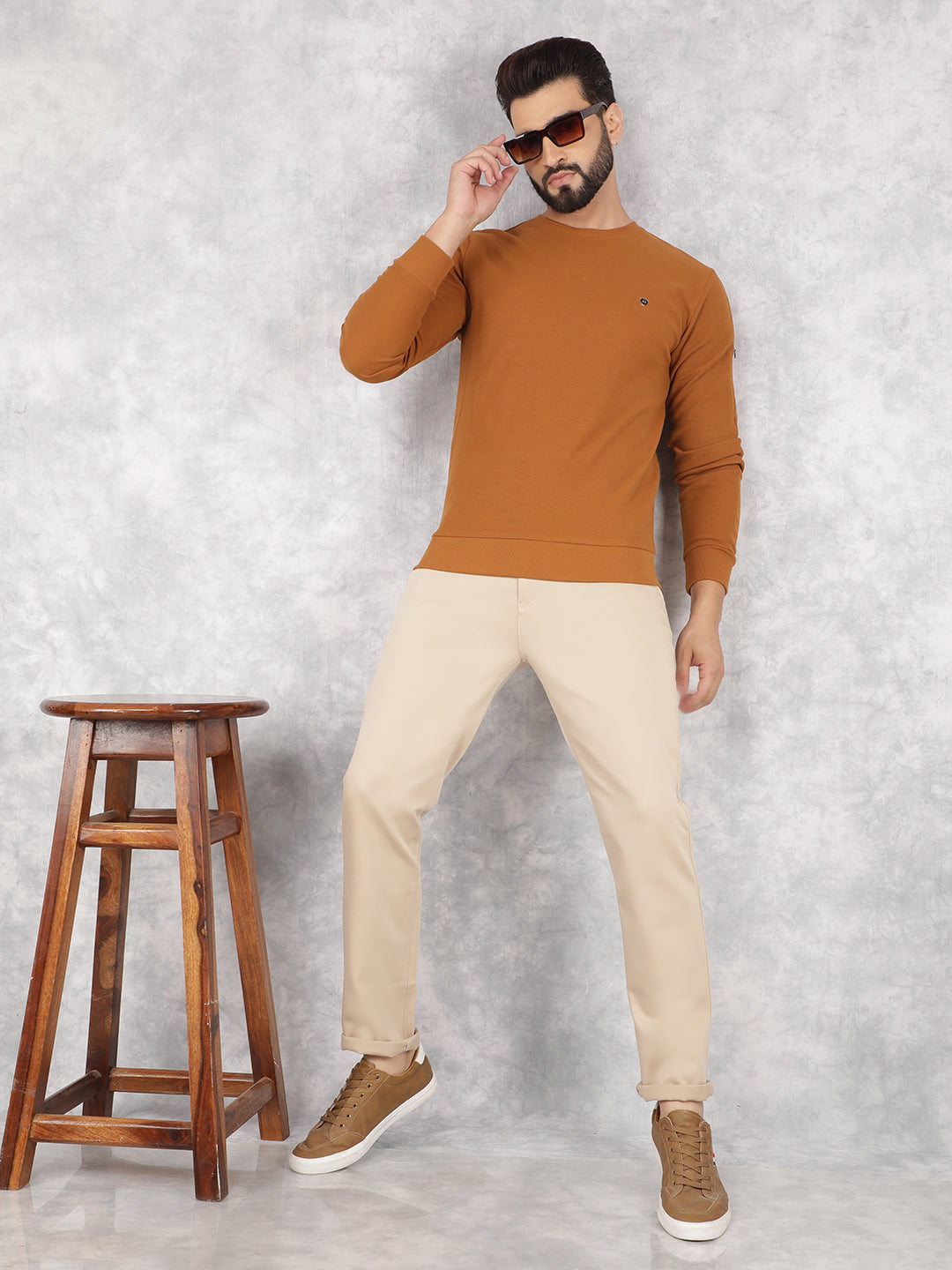 Khaki Sweatshirt – Crimsoune Club - Main Image