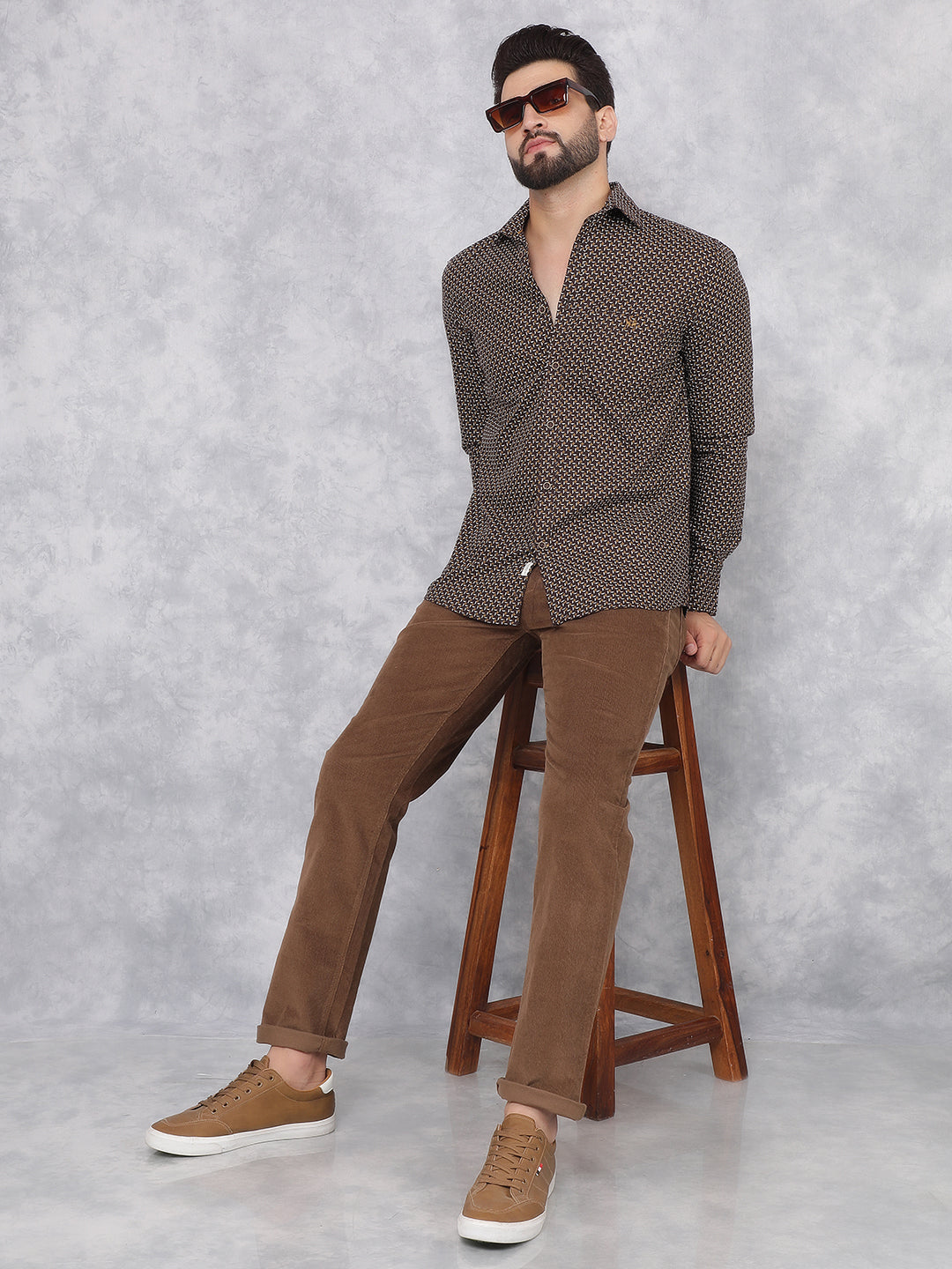 anthony calydon Elastic trouser brown