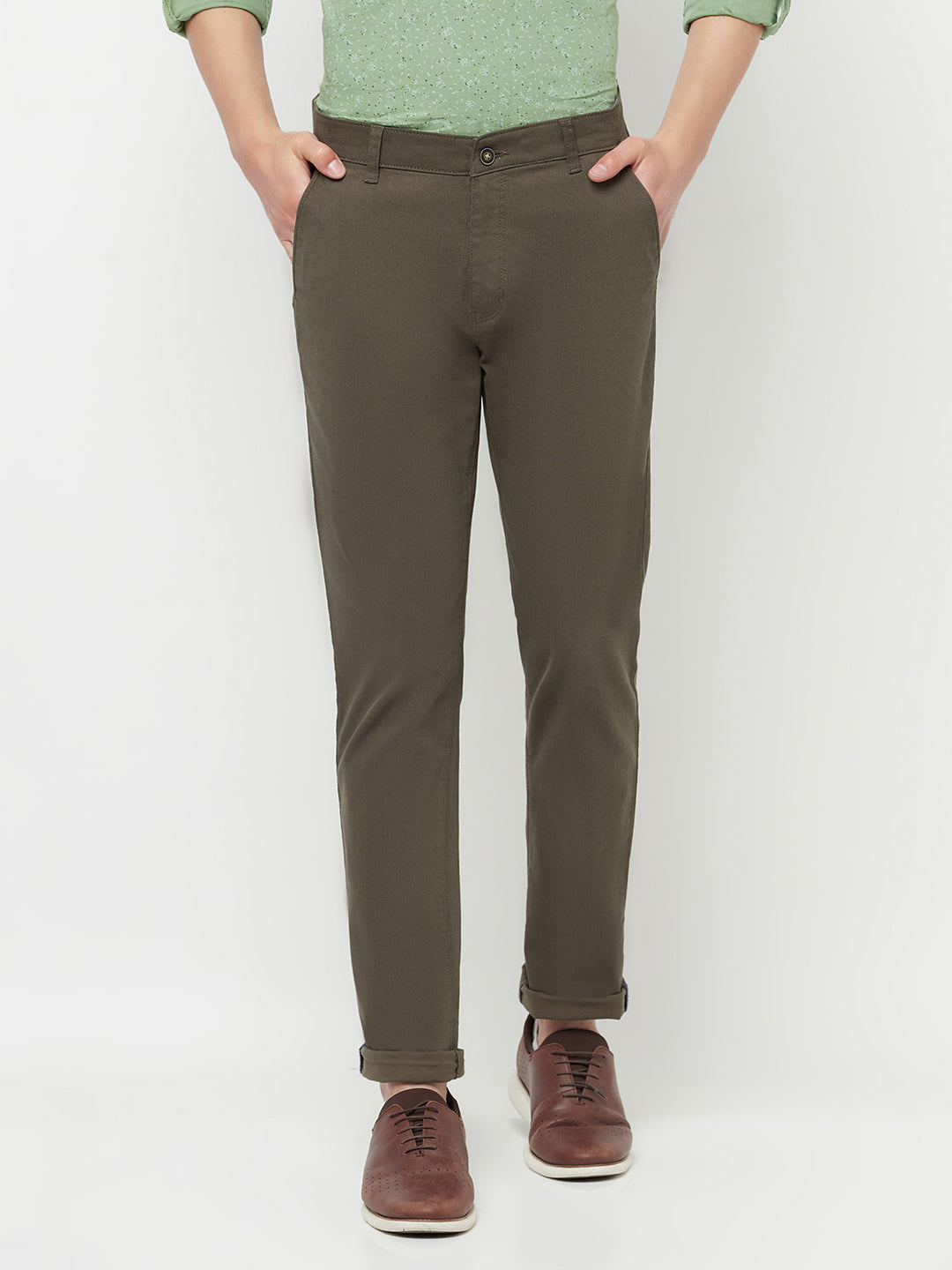 Olive Trousers - Men Trousers