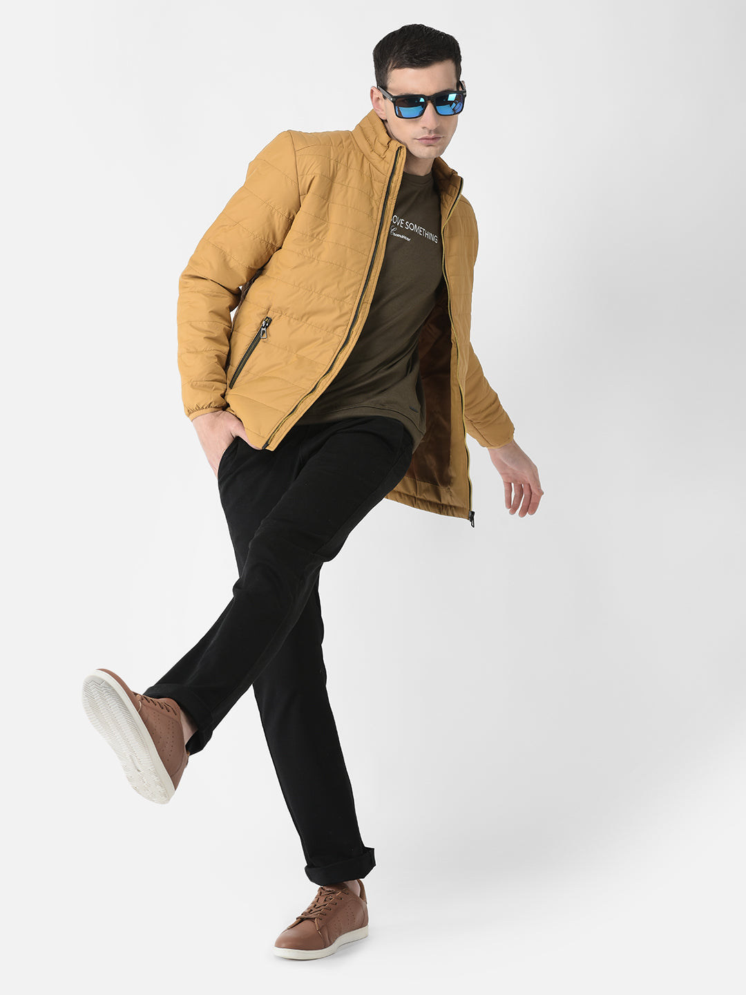 Light-Padding Tan Jacket - Main Image