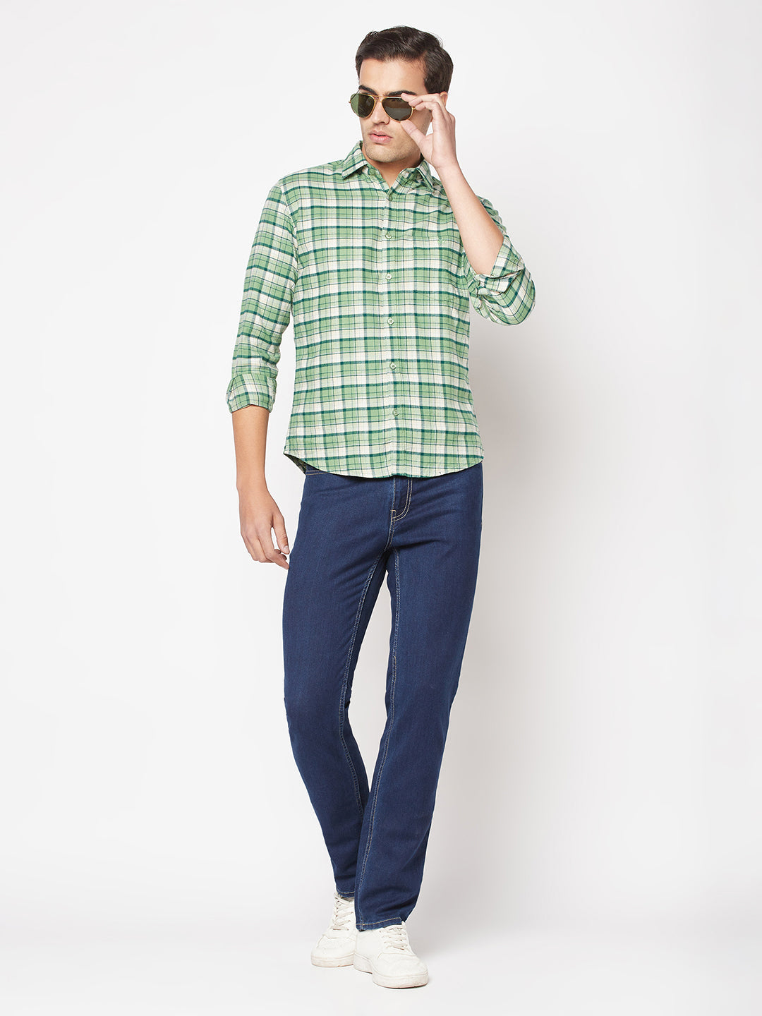 Light Green Flannel Shirt Crimsoune Club