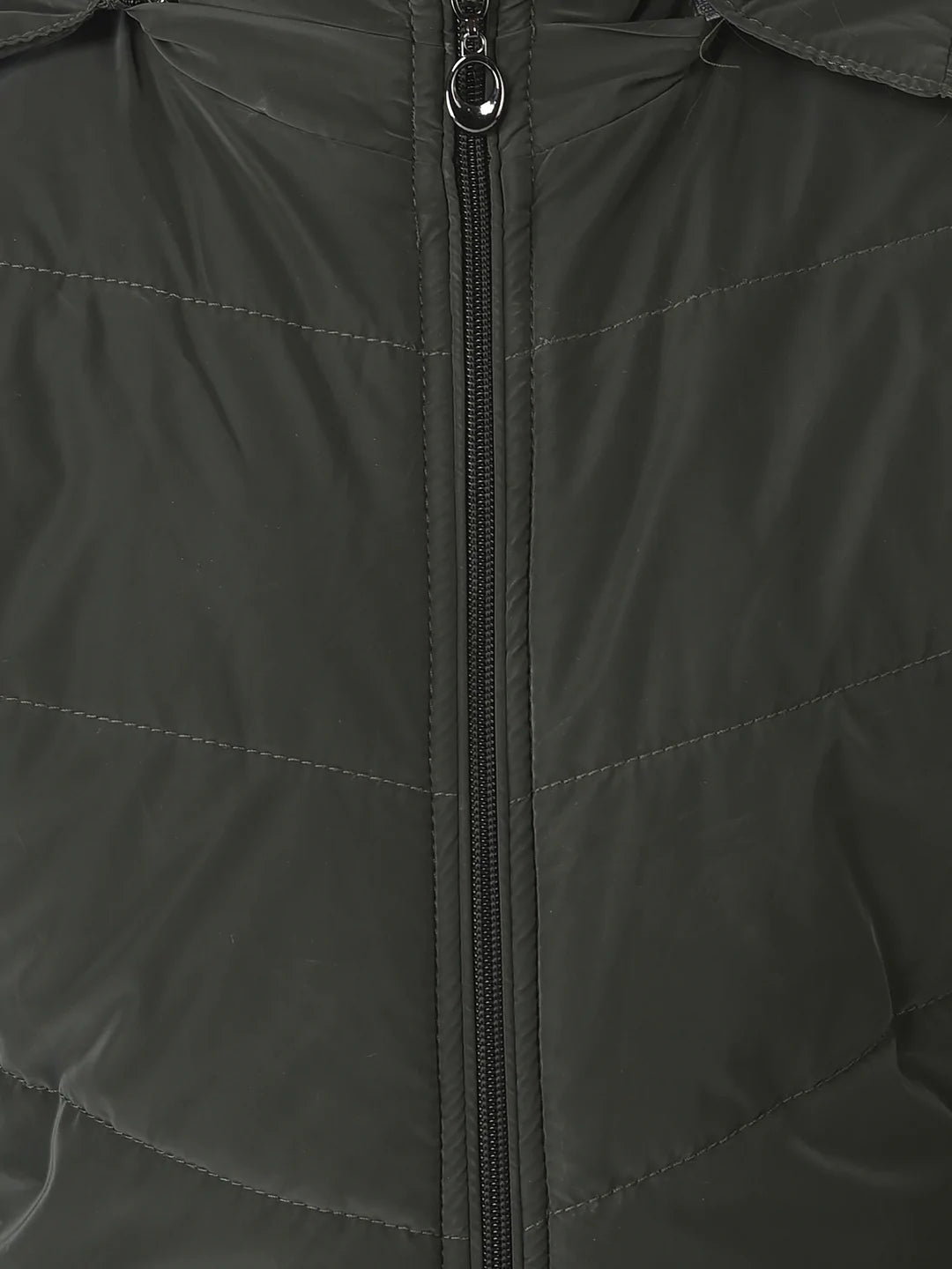  Olive Faux Fur Hooded Jacket 