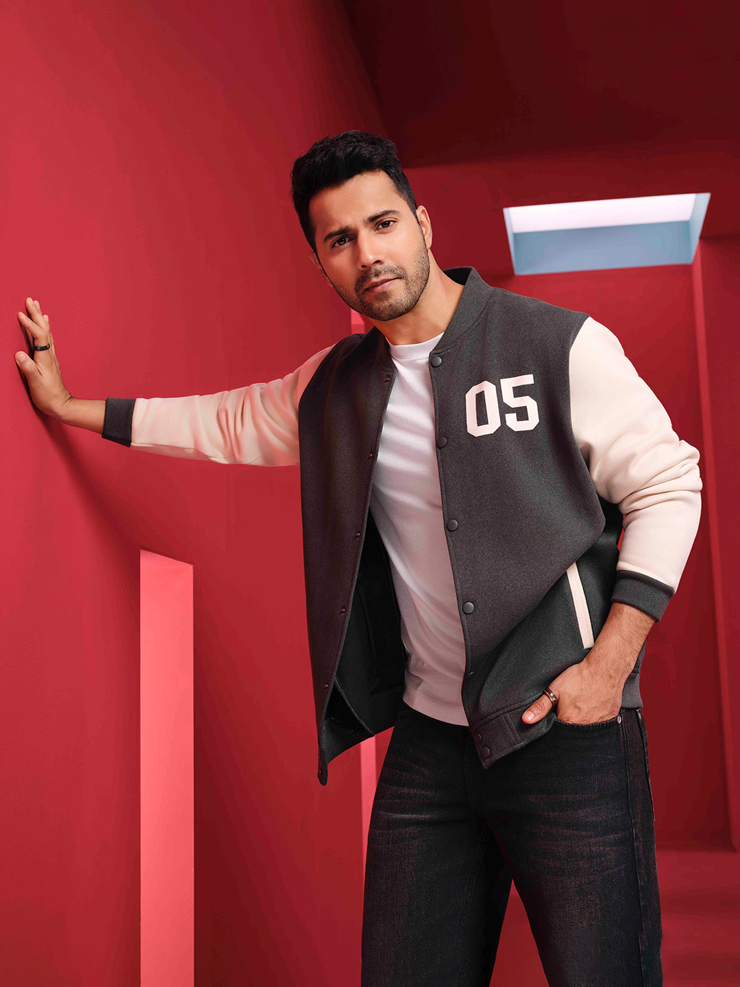 Muted Green Colorblock Varsity Shecket – Urban Edition-Men Jackets-Crimsoune Club