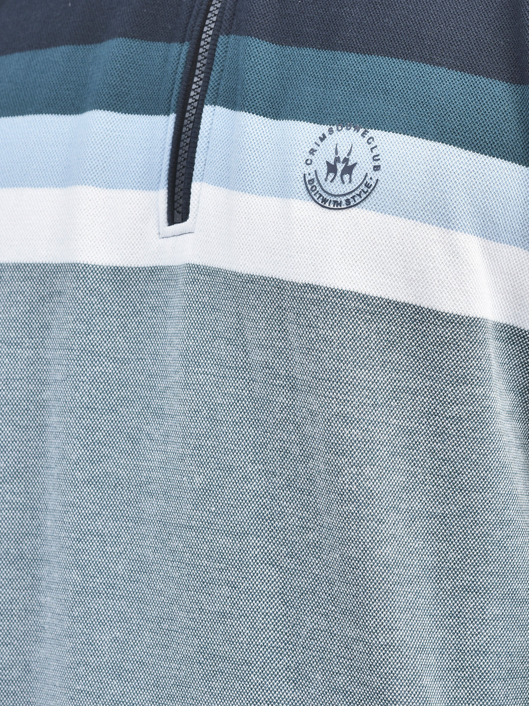 Blue Striped Sweatshirt-Men Sweatshirts-Crimsoune Club