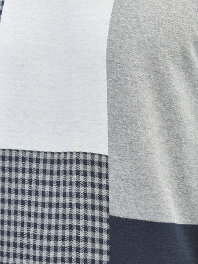 Navy Blue Printed Sweatshirt-Men Sweatshirts-Crimsoune Club