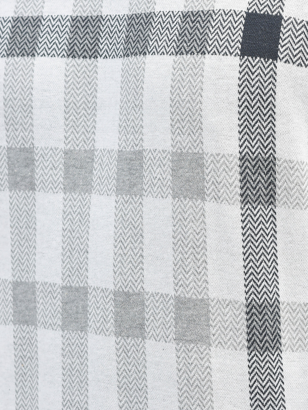 Grey Checked Sweatshirt-Men Sweatshirts-Crimsoune Club