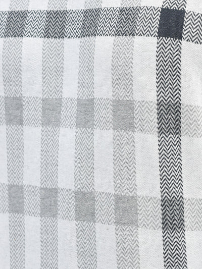 Grey Checked Sweatshirt-Men Sweatshirts-Crimsoune Club