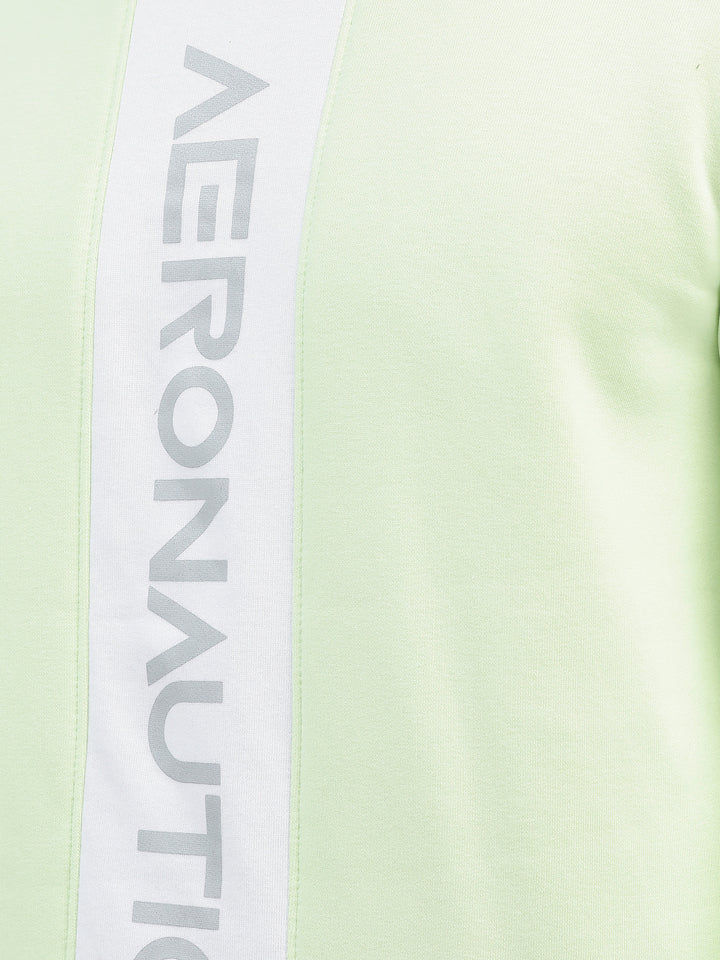 Green Printed Sweatshirt-Men Sweatshirts-Crimsoune Club