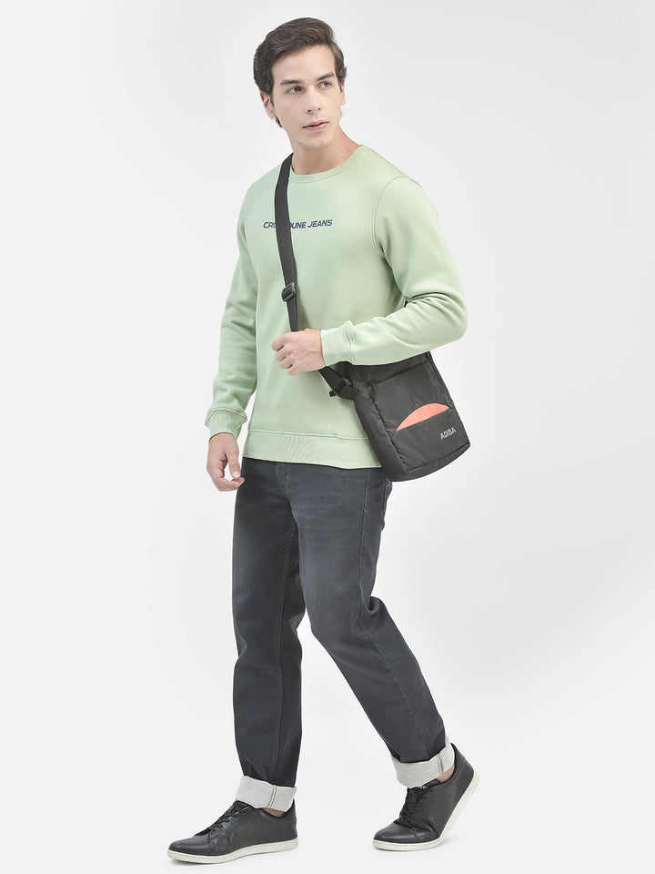Green Printed Sweatshirt-Men Sweatshirts-Crimsoune Club