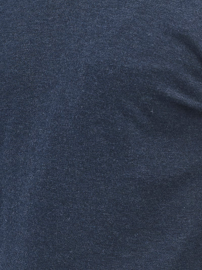 Navy Blue V-Neck Sweater-Men Sweaters-Crimsoune Club