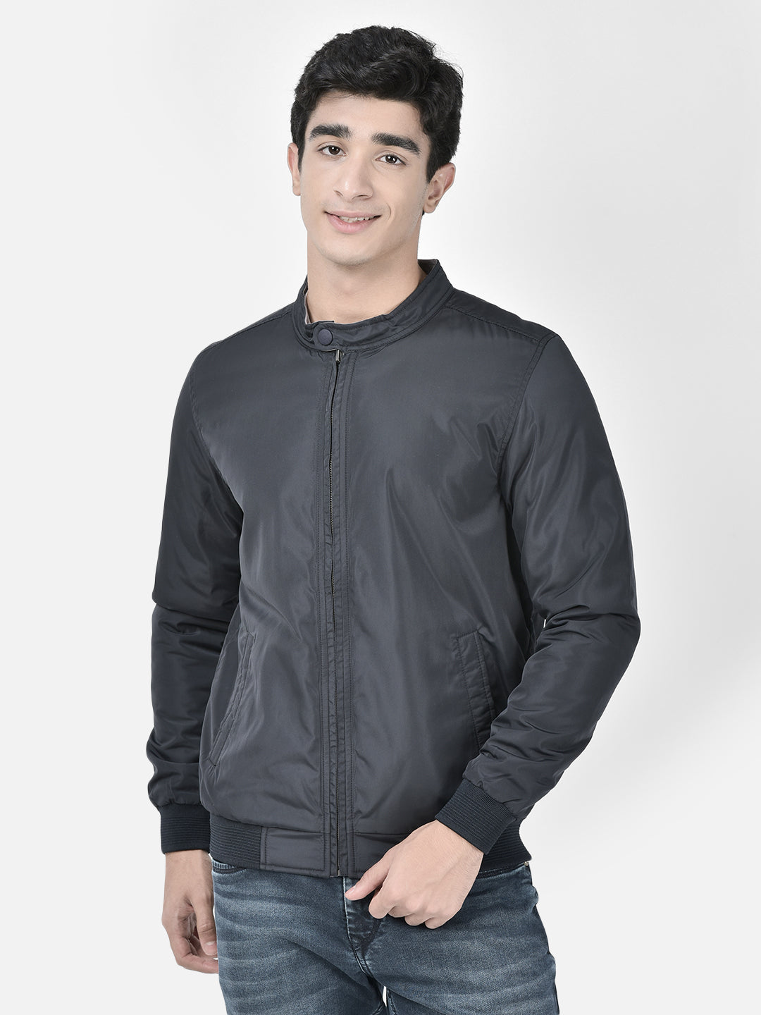 Navy Blue Reversible Jacket-Men Jackets-Crimsoune Club