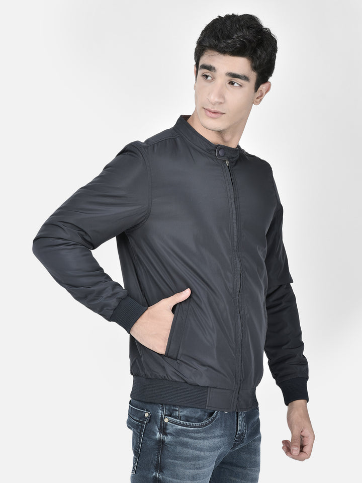 Navy Blue Reversible Jacket-Men Jackets-Crimsoune Club