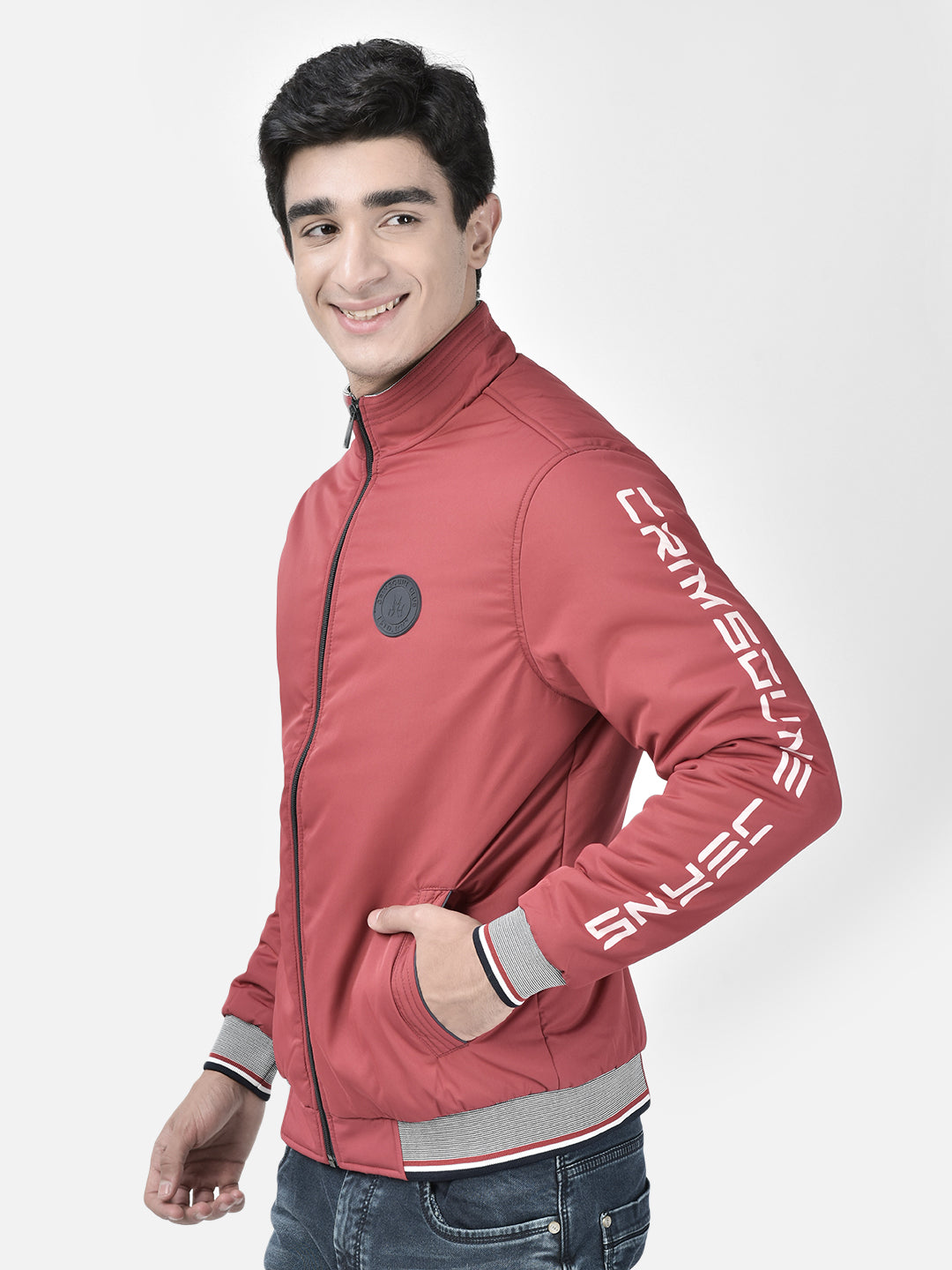 Red Bomber Jacket-Men Jackets-Crimsoune Club