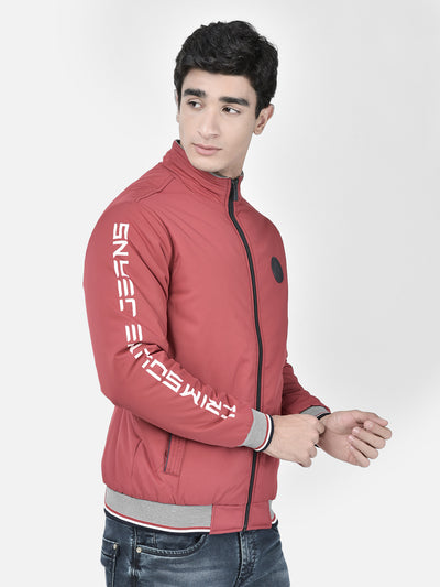 Red Bomber Jacket-Men Jackets-Crimsoune Club