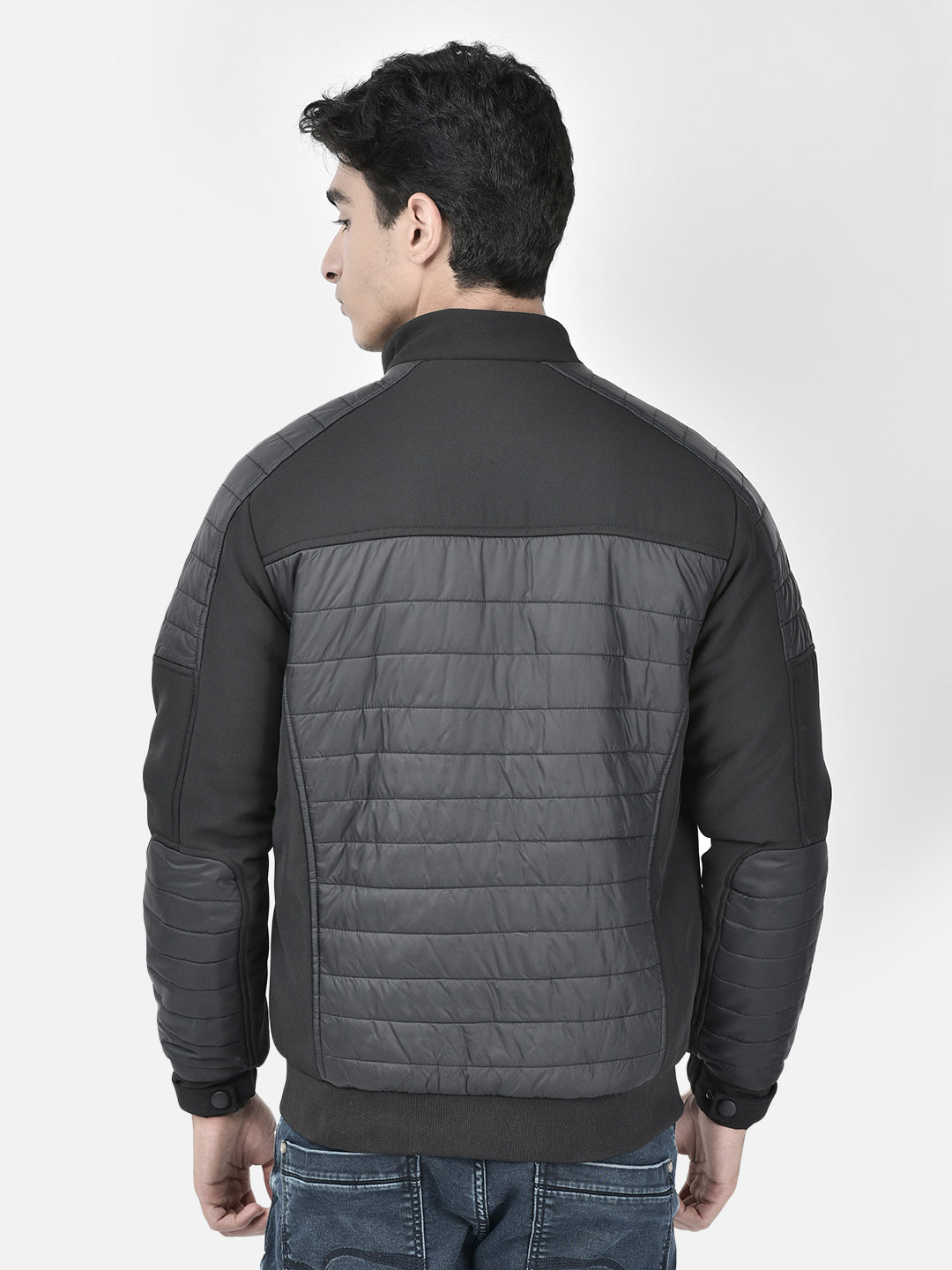 Black Padded Jacket-Men Jackets-Crimsoune Club