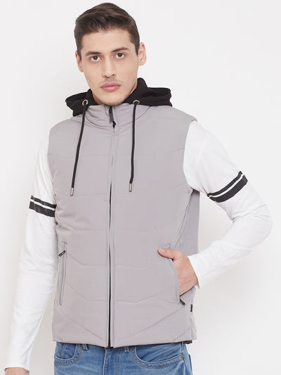 Solid Grey Jacket-Mens Jackets-Crimsoune Club