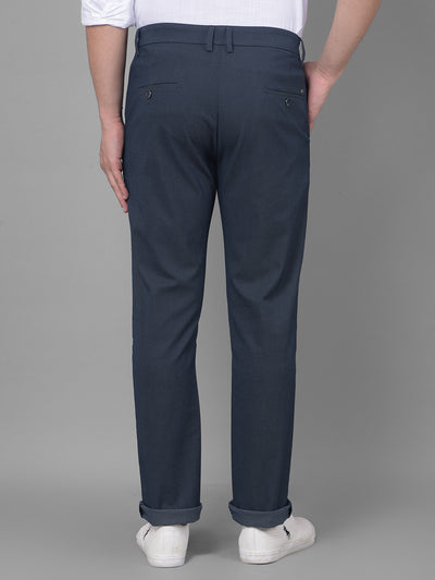 Navy Blue Trousers-Men Trousers-Crimsoune Club