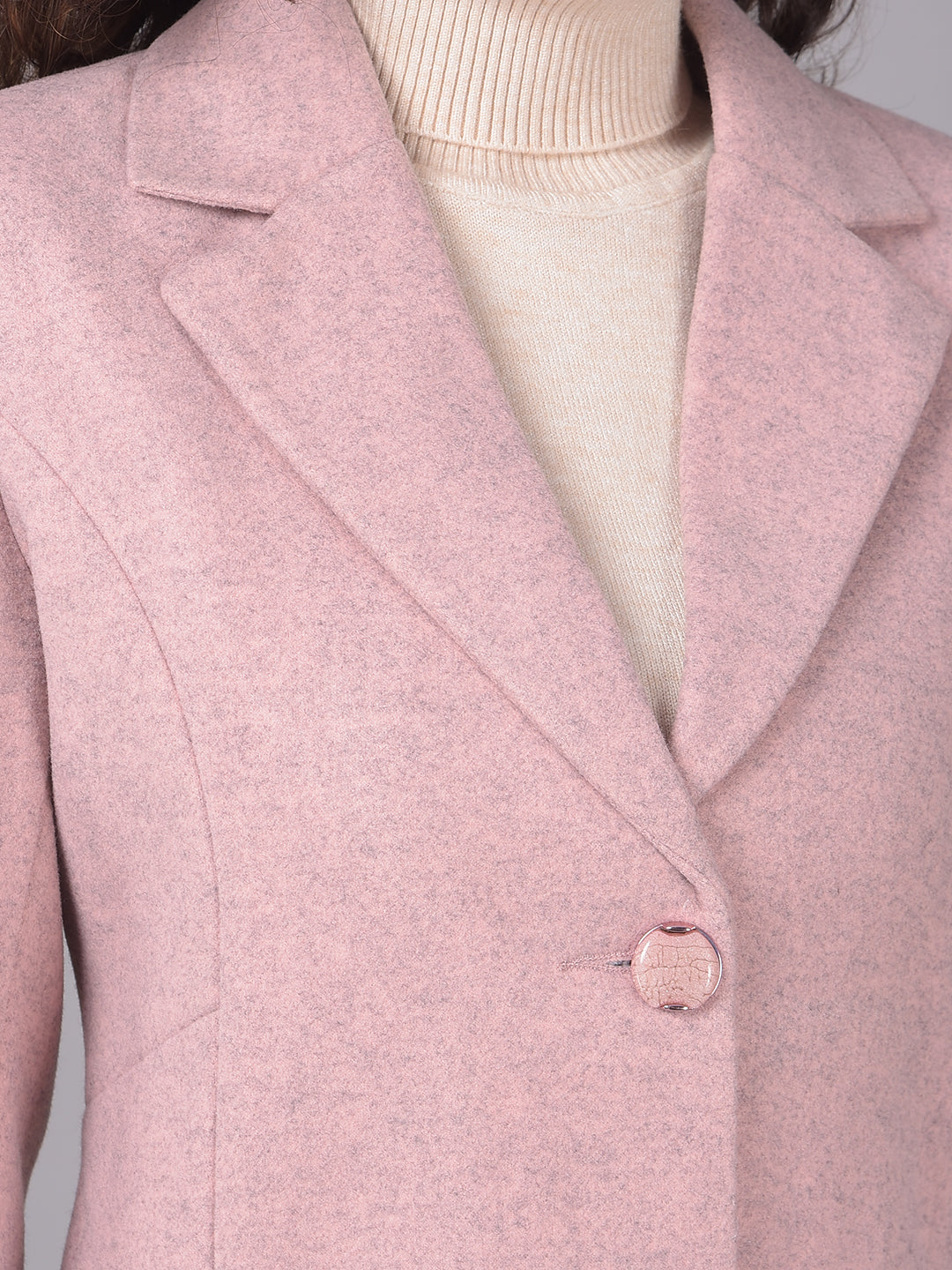 Pink Overcoat-Women Coats-Crimsoune Club