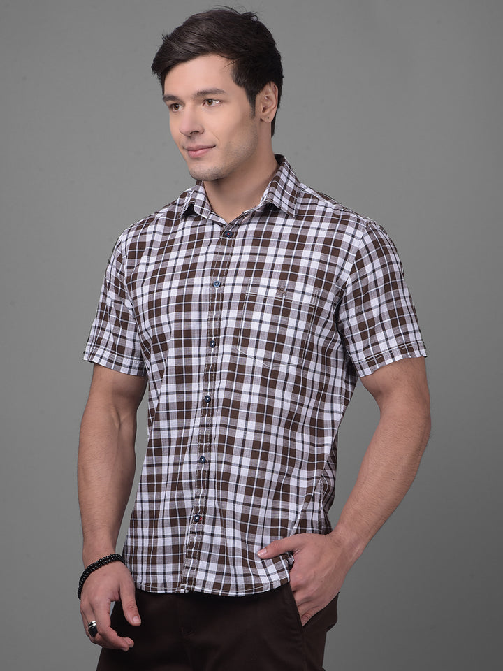 Brown Shirt-Men Shirts-Crimsoune Club