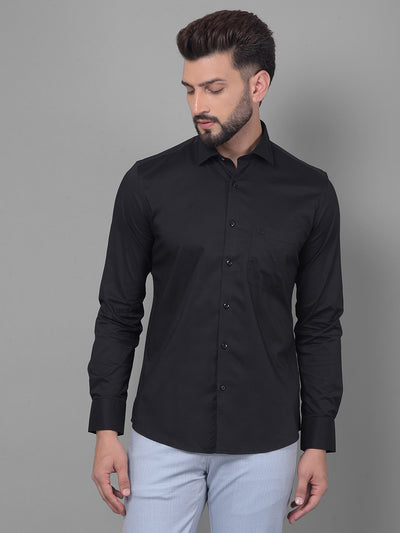 Black Shirt-Men Shirts-Crimsoune Club