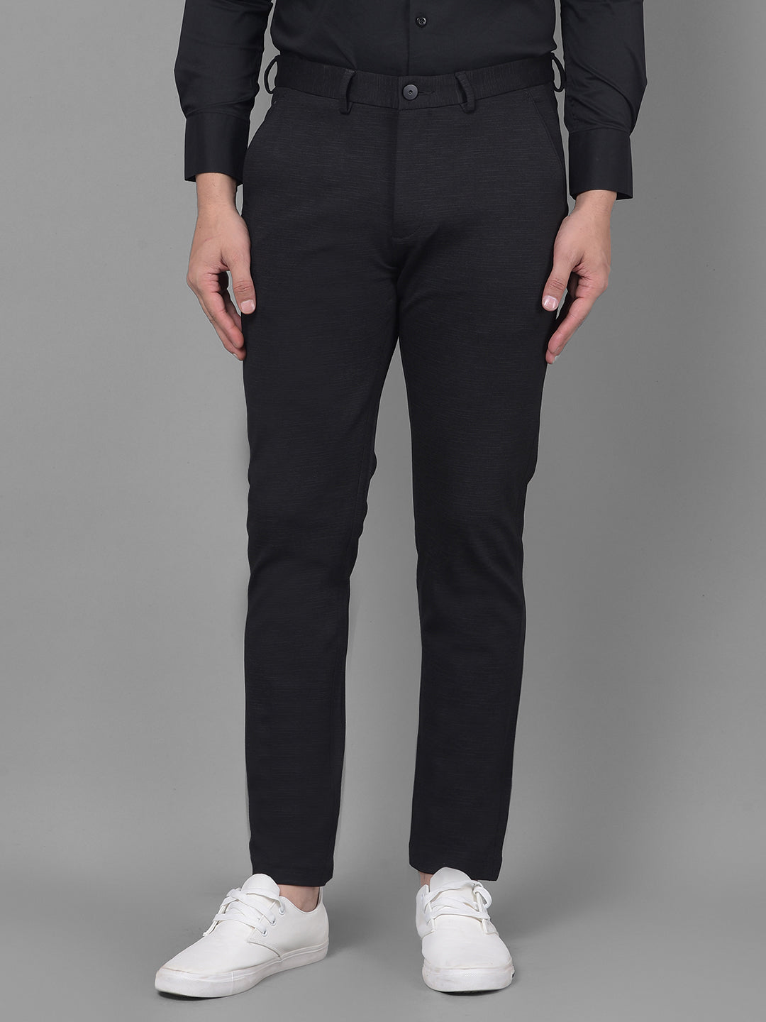 Black Trousers-Men Trousers-Crimsoune Club