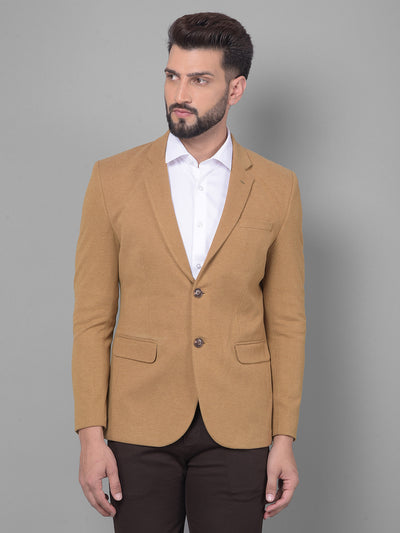 Brown Blazer-Men Blazers-Crimsoune Club