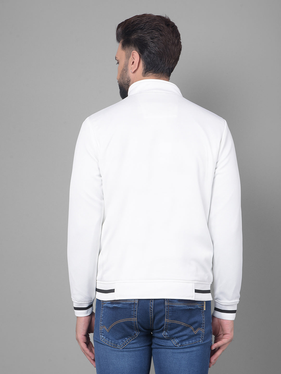 White Bomber Jacket-Men Jackets-Crimsoune Club