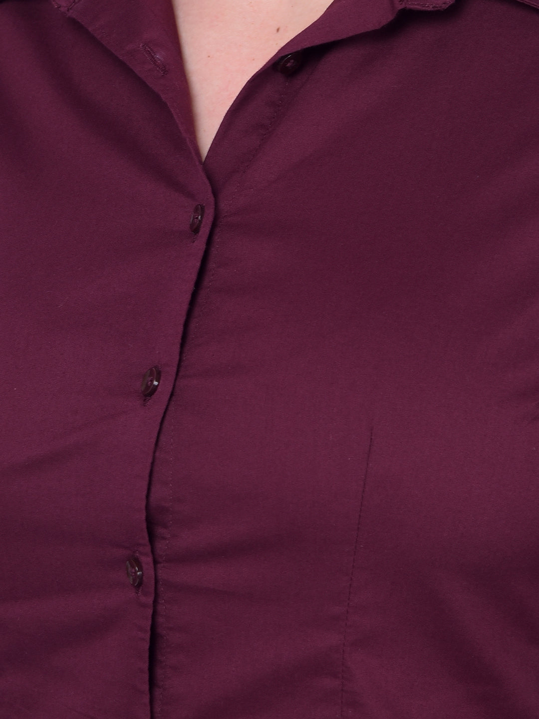 Maroon Shirt-Women Shirts-Crimsoune Club