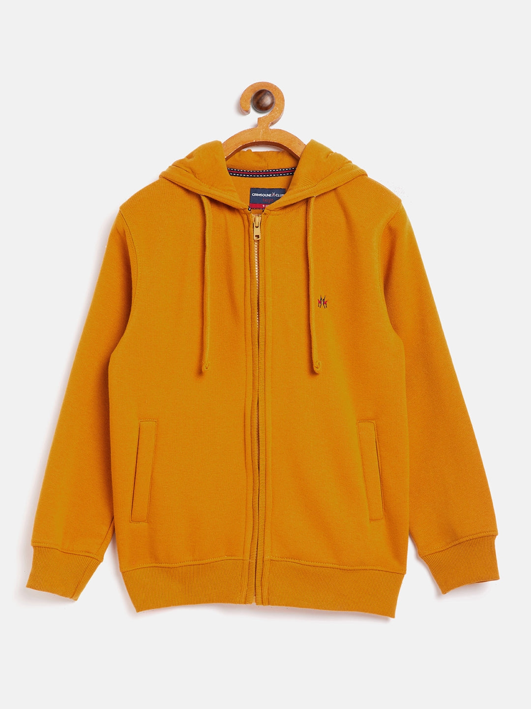 Solid Yellow Sweat Shirt-Boys Sweatshirts-Crimsoune Club