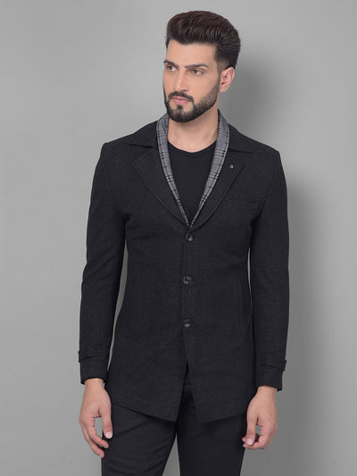 Black Blazer-Men Blazers-Crimsoune Club