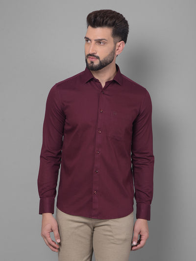 Maroon Shirt-Men Shirts-Crimsoune Club