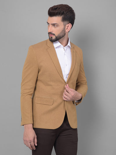 Brown Blazer-Men Blazers-Crimsoune Club