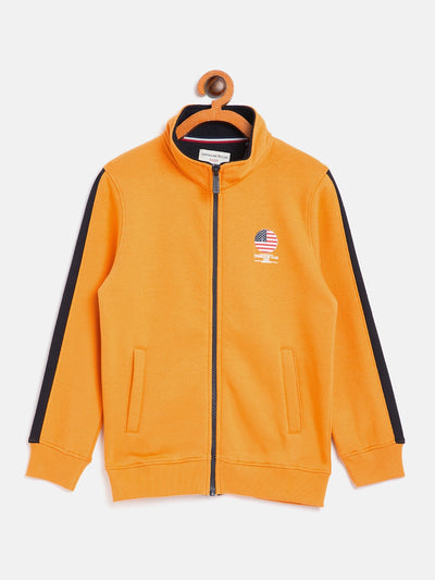 Solid Yellow Sweat Shirt-Boys Sweatshirts-Crimsoune Club