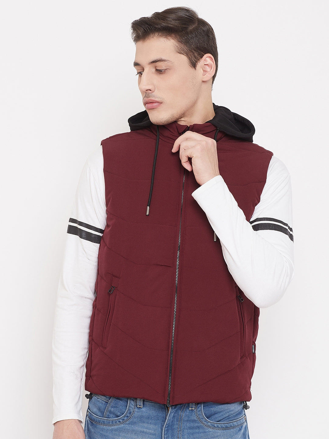 Solid Red Jacket-Mens Jackets-Crimsoune Club