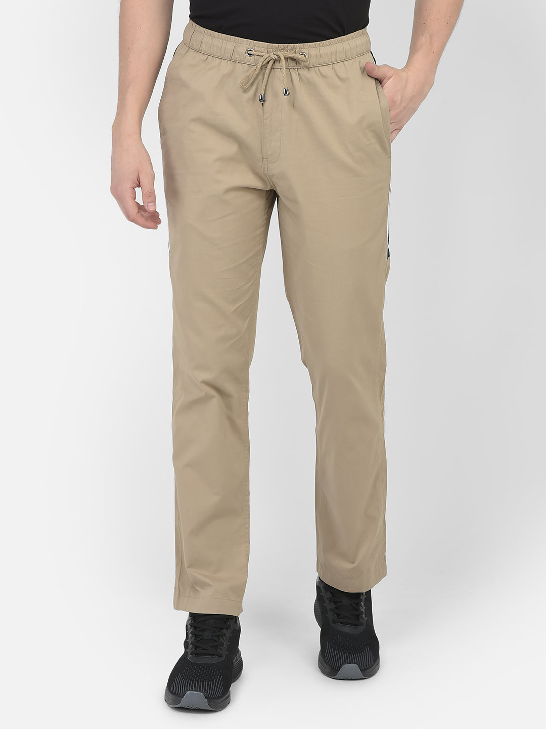 Khaki Lounge Bottoms-Men Lounge Pants-Crimsoune Club