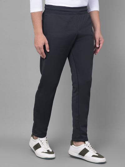 Black Track Pants-Men Trackpants-Crimsoune Club