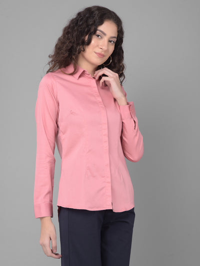 Pink Shirt-Women Shirts-Crimsoune Club