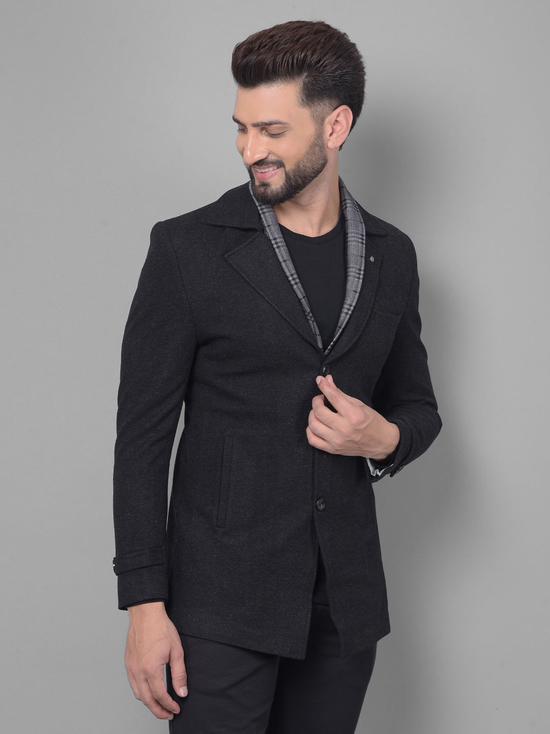 Black Blazer-Men Blazers-Crimsoune Club