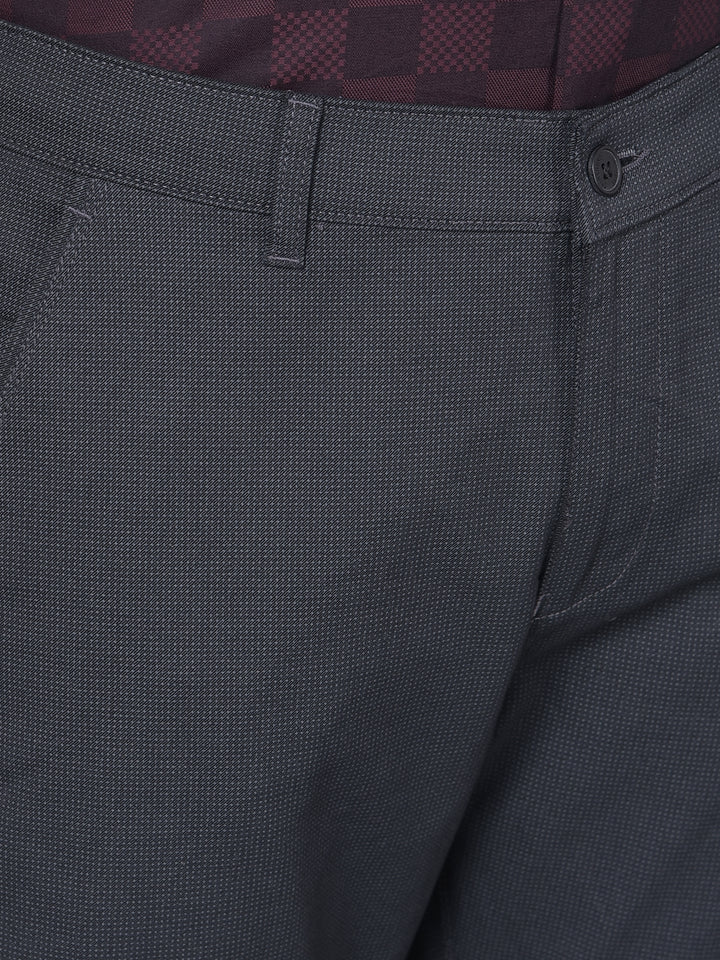 Black Printed Trousers-Men Trousers-Crimsoune Club