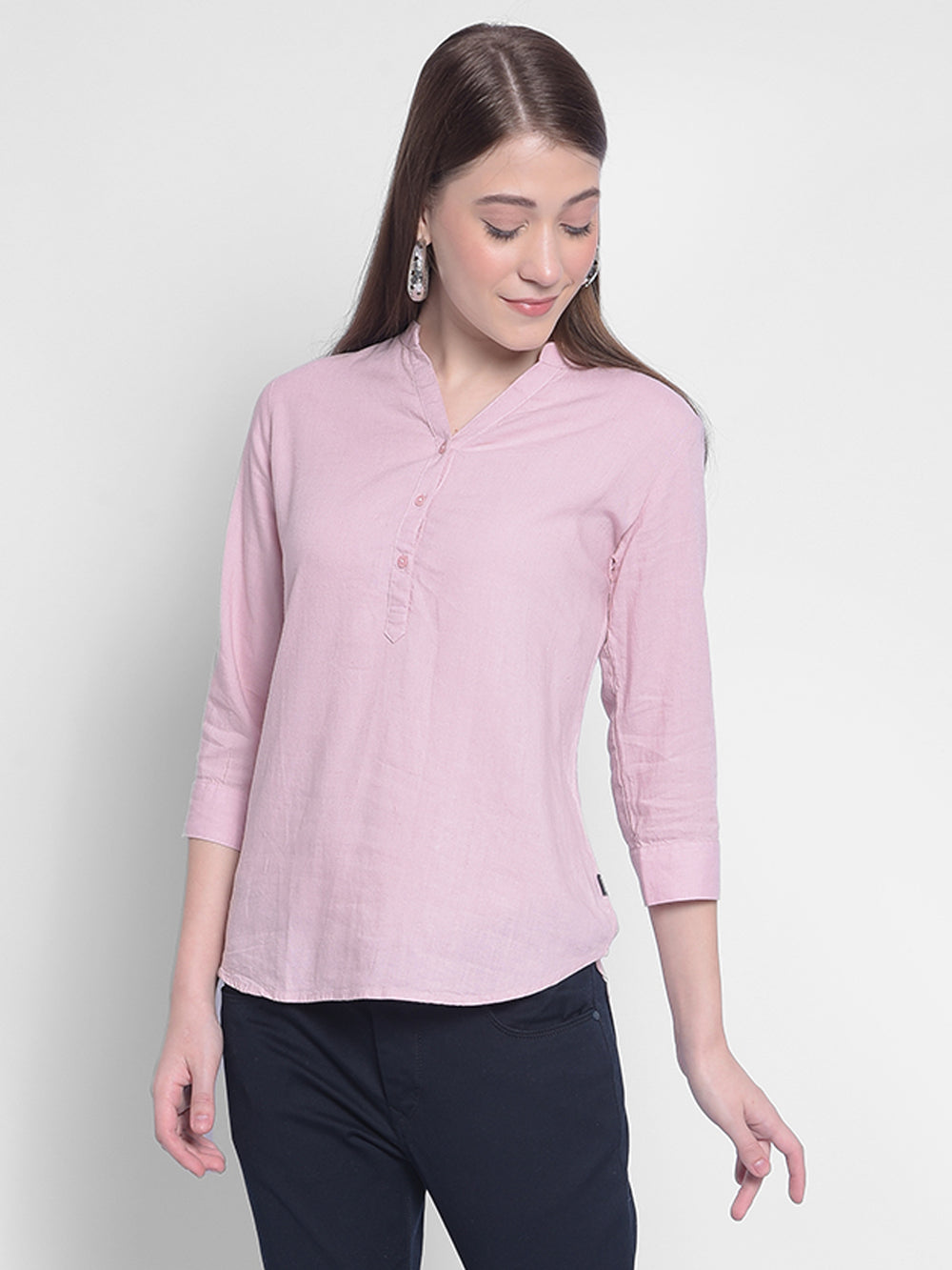 Pink Top-Women Tops-Crimsoune Club