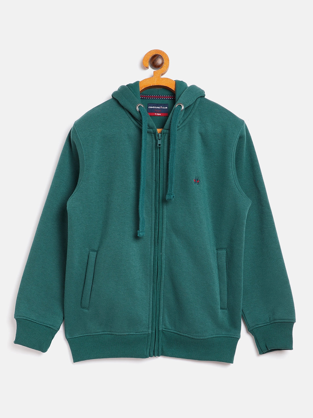 Solid Green Sweat Shirt-Boys Sweatshirts-Crimsoune Club