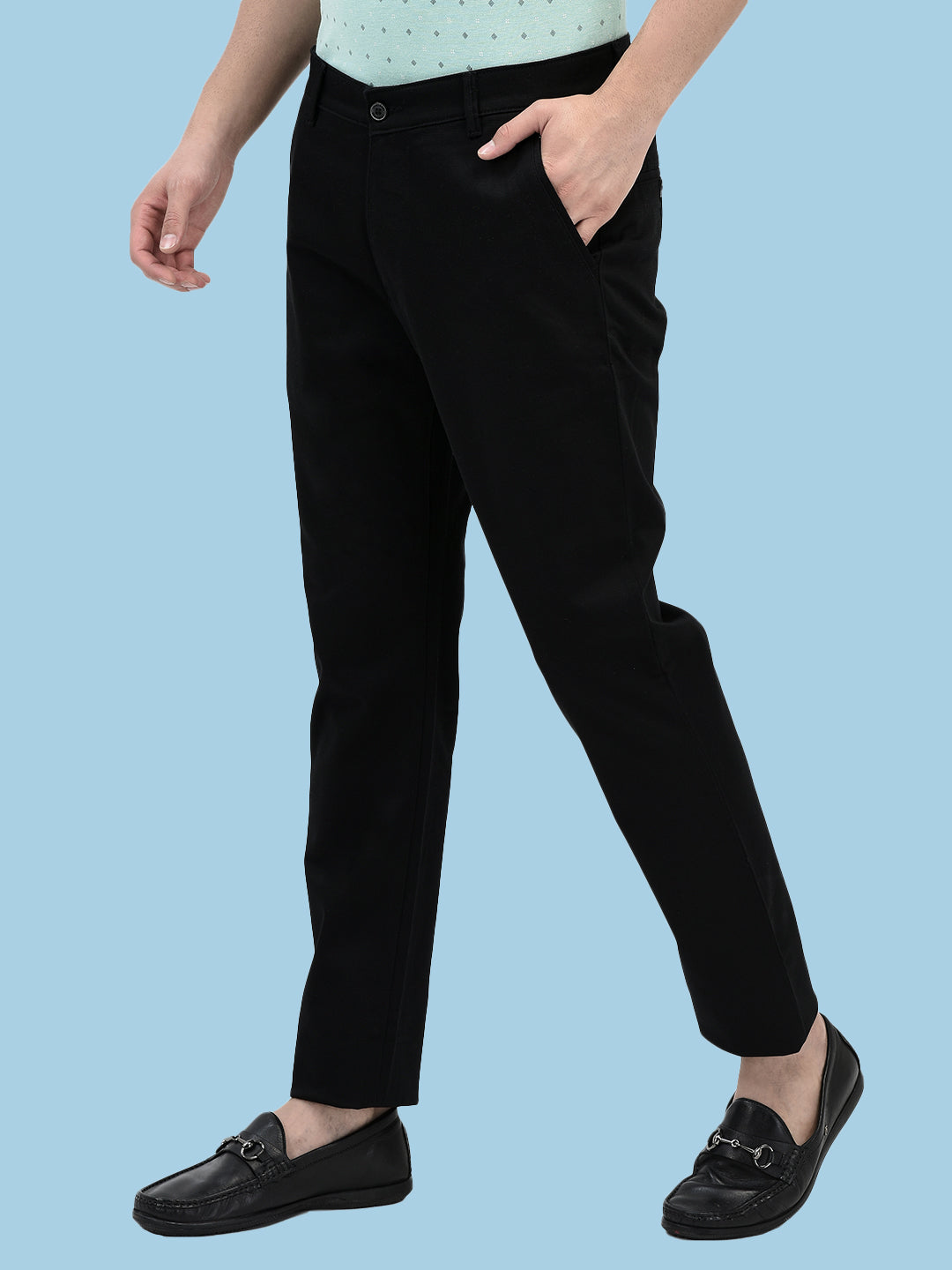 Tailored Black Trousers for Work & Casual Outfits-Men Trousers-Crimsoune Club
