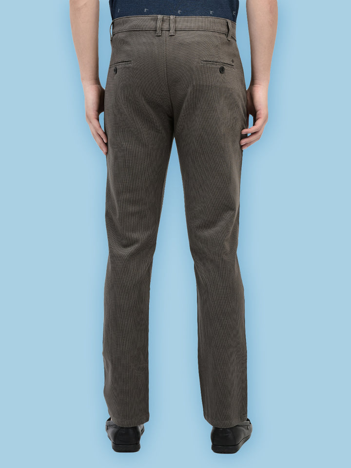 Brown Printed Trousers-Men Trousers-Crimsoune Club